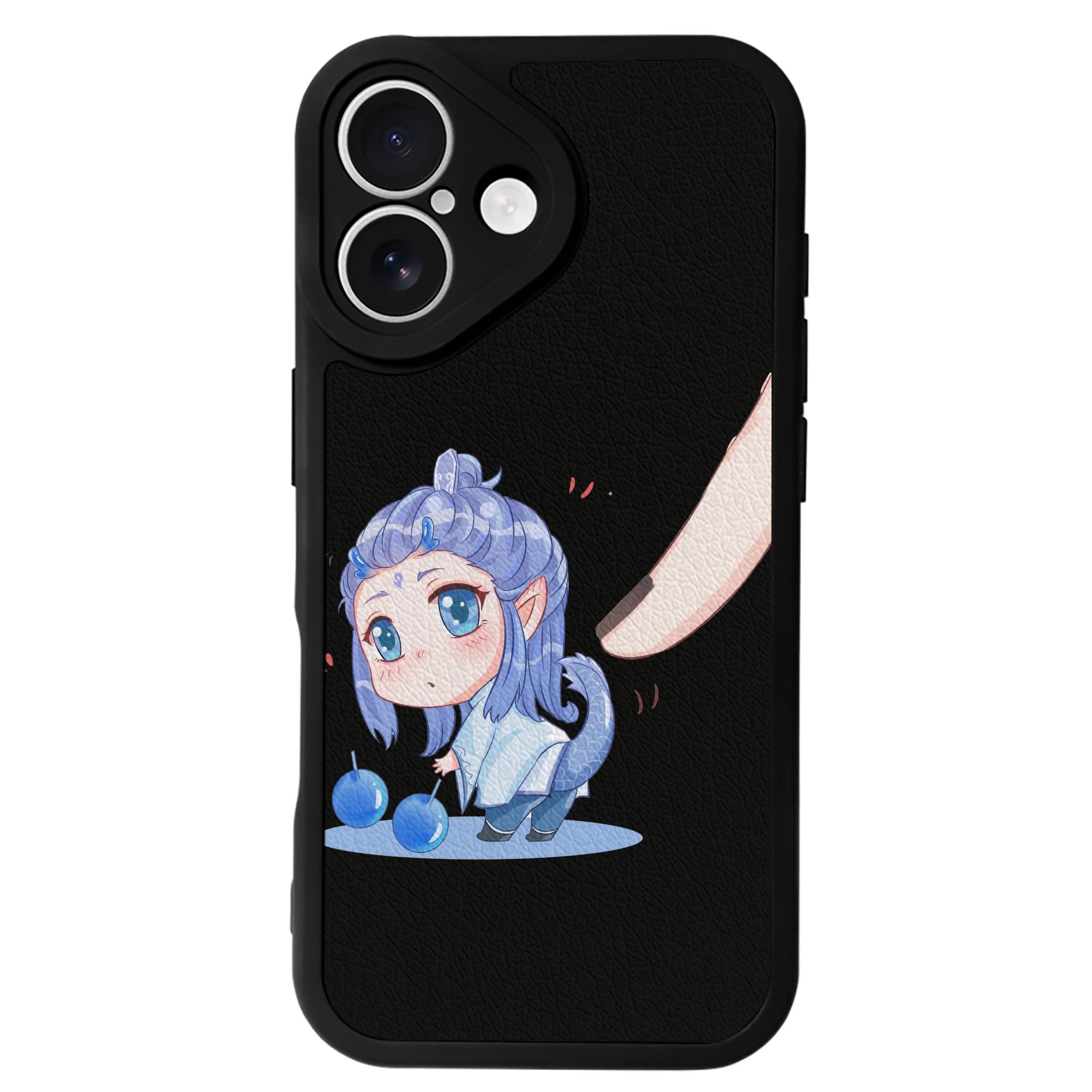 （画像用） Ne Zha 2 ナタ 魔童の大暴れ 【iPhone 16シリーズ対応】シリコンスマホケース（レザー調） 材質：シリコン